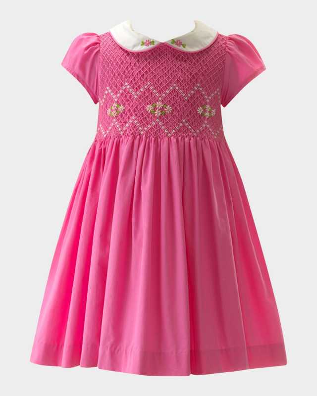 Girl's Smocked A-Line Dress, Size 2-10